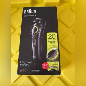 Braun Men's Beard Trimmer and Hair Clipper, Volt Green